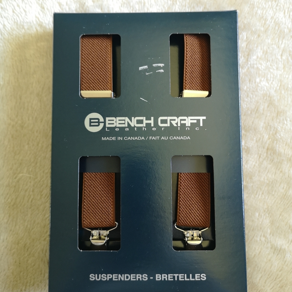 Bench Craft cognac suspender